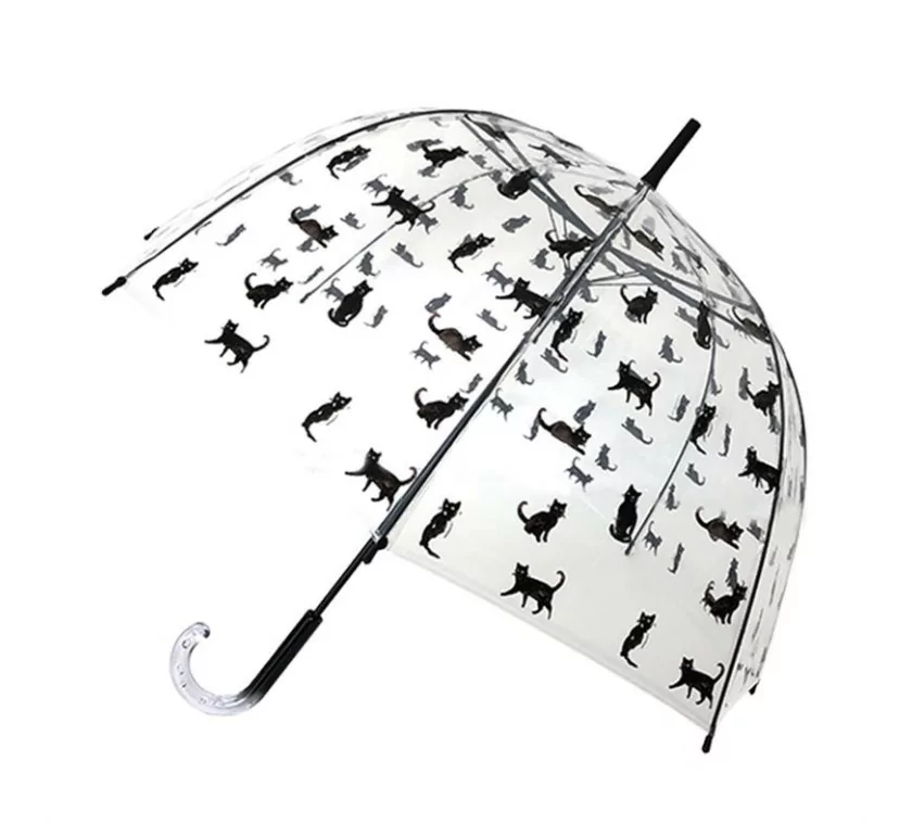 smati parapluie transparent chat noir smati parapluie transparent chat noir