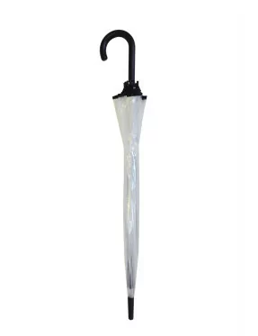 Smati grand parapluie transparent avec bordure noire