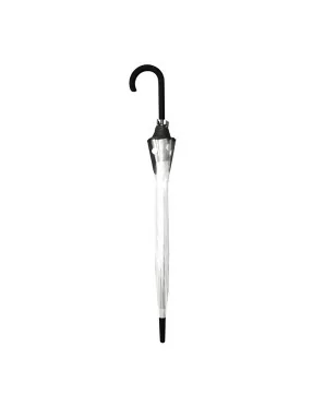 Smati parapluie long transparent cloche chat noir