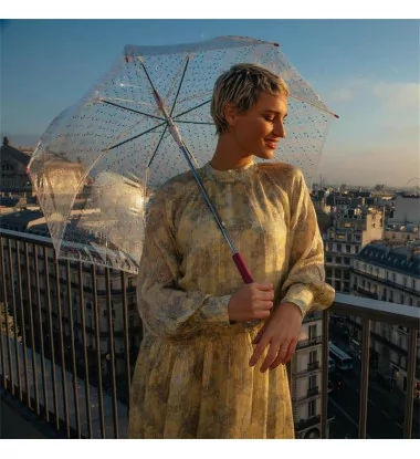 Smati parapluie transparent cloche kite coloré