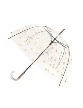 Smati parapluie transparent automatique pois cuivrés