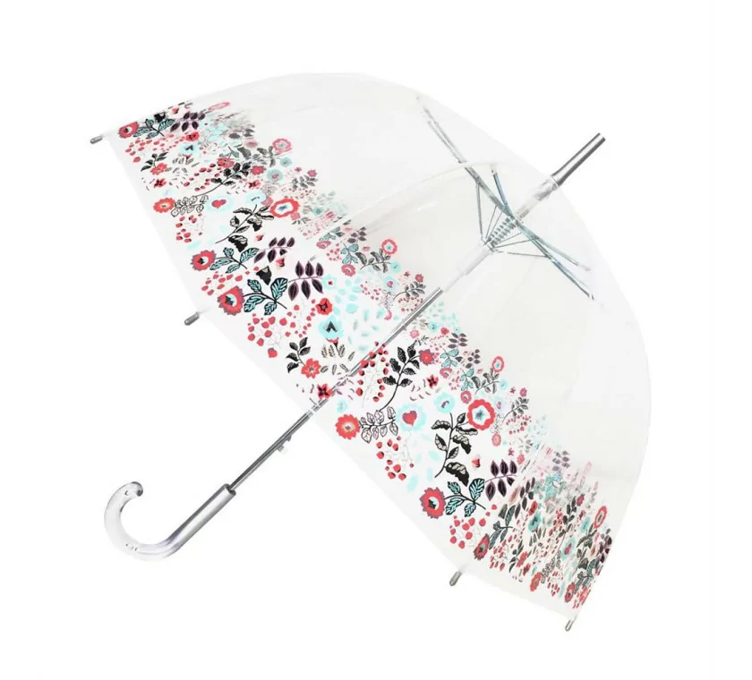 smati parapluie transparent fleurs smati parapluie transparent fleurs