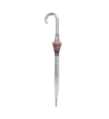 smati parapluie transparent fleurs