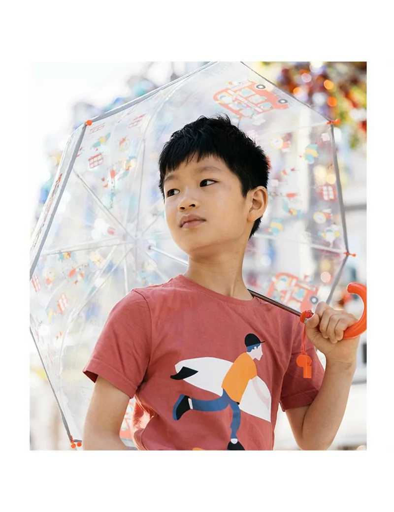 smati parapluie enfant zoo animaux aventure rouge