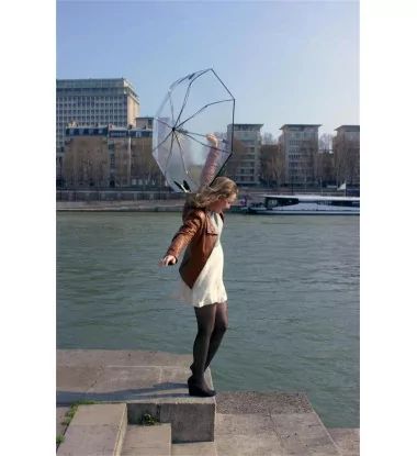 Smati parapluie transparent pliable à motif chien