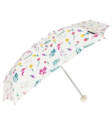 Smati parapluie de poche blanc à motif floral