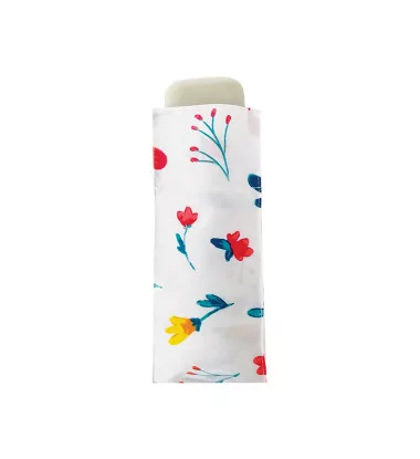 Smati parapluie de poche blanc à motif floral