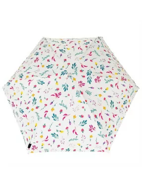 Smati parapluie de poche blanc à motif floral