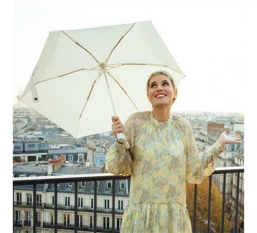 mini parapluie anti UV ivoire mini parapluie anti UV ivoire