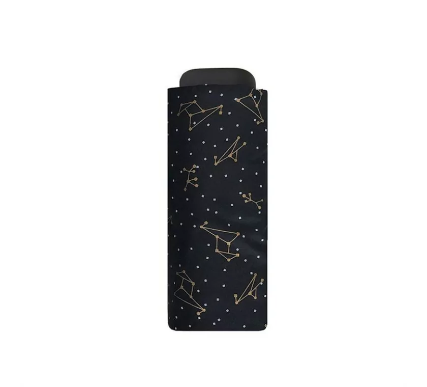 Smati mini parapluie noir avec constellation dorée Smati mini parapluie noir avec constellation dorée