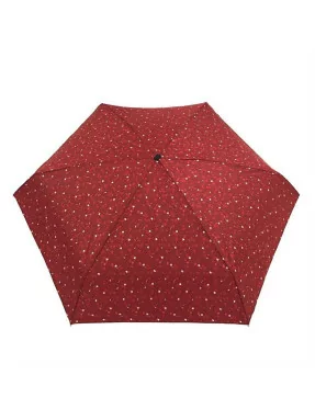 Smati parapluie de poche Magritte rouge grenat