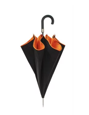 Smati parapluie original double toile noir et orange