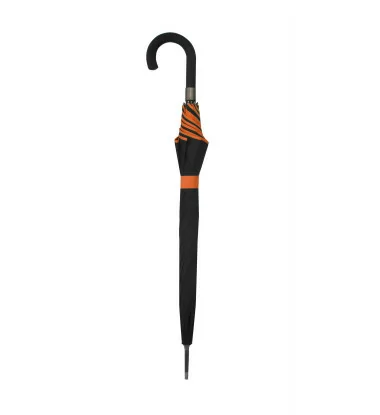 Smati parapluie original double toile noir et orange