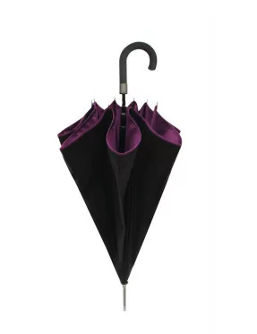 Smati parapluie original double toile noir et prune