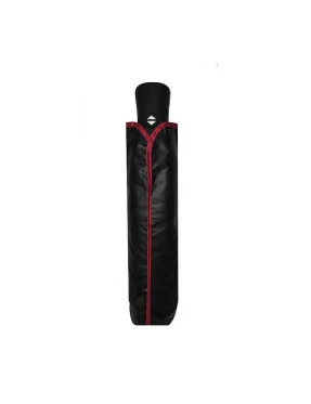 Smati petit parapluie automatique noir et rouge anti-UV