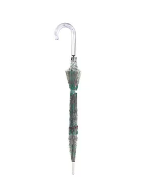 parapluie transparent cloche perroquet