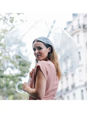 Smati parapluie long cloche transparent simple