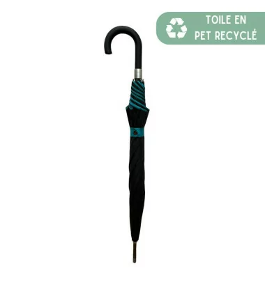 Smati parapluie original double toile noir et bleu vert