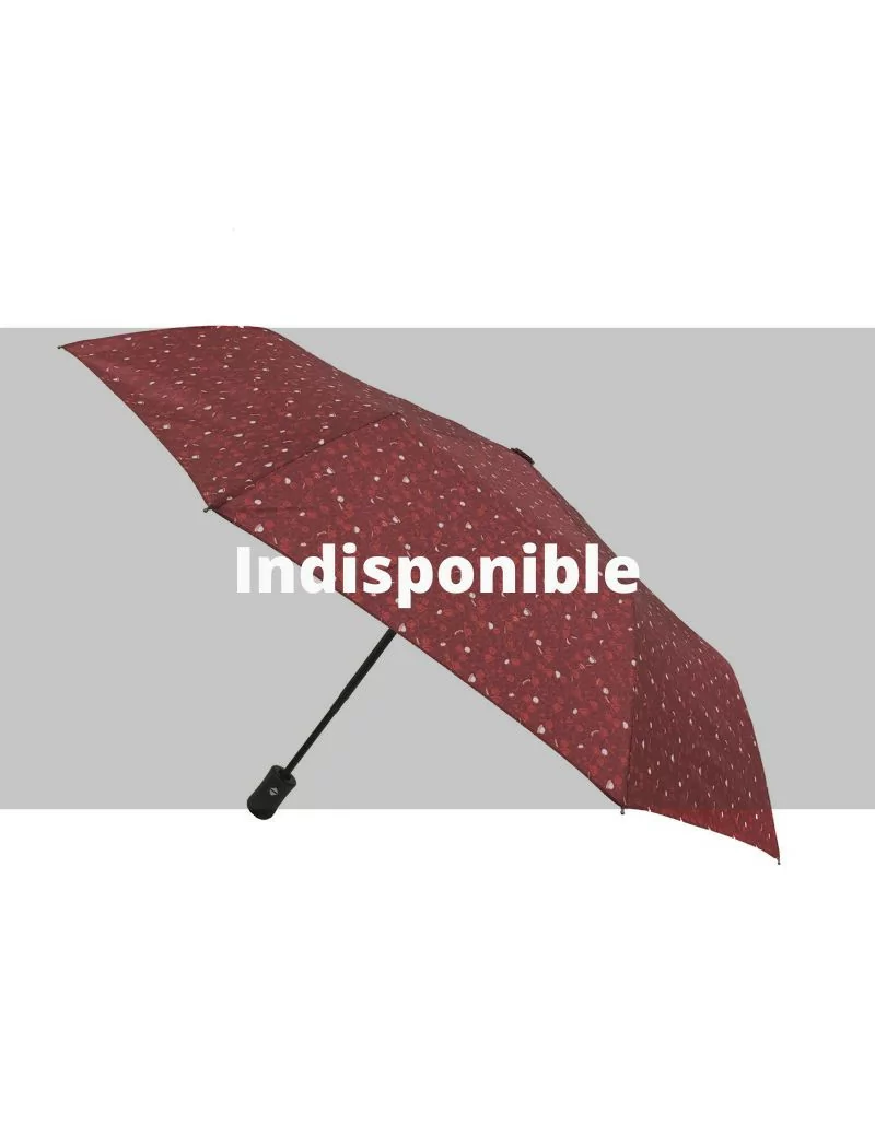 Smati petit parapluie femme Magritte rouge grenat