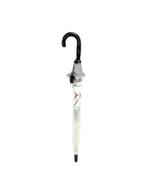 Smati parapluie transparent enfant petit chien blanc