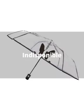 Smati parapluie transparent pliable à motif chien