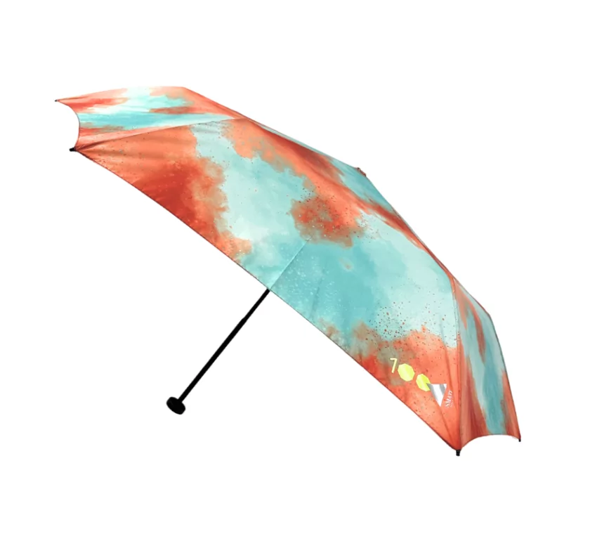 parapluie 100g Smati aurore céleste bleu orange poids plume anti uv