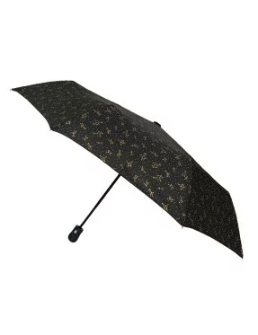 Smati parapluie pliant noir avec constellation dorée