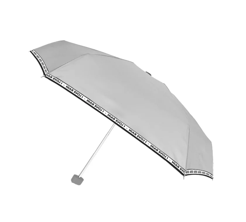 Smati parapluie de poche gris clair avec message Smati parapluie de poche gris clair avec message